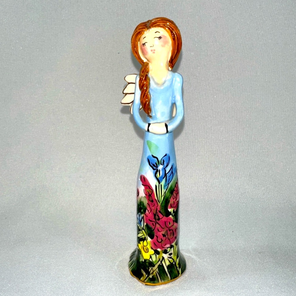 Blue Sky Clayworks 2003 Fairy Figurine Hand Painted Heather Goldmine 5.5" Angel